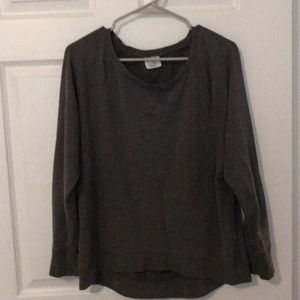 Gray long sleeve cotton shirt 🦋